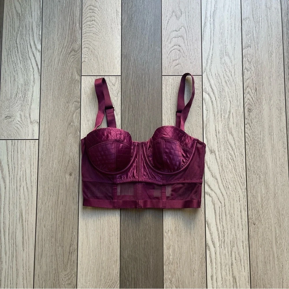 Victoria's Secret Deep Purple Bustier Bra